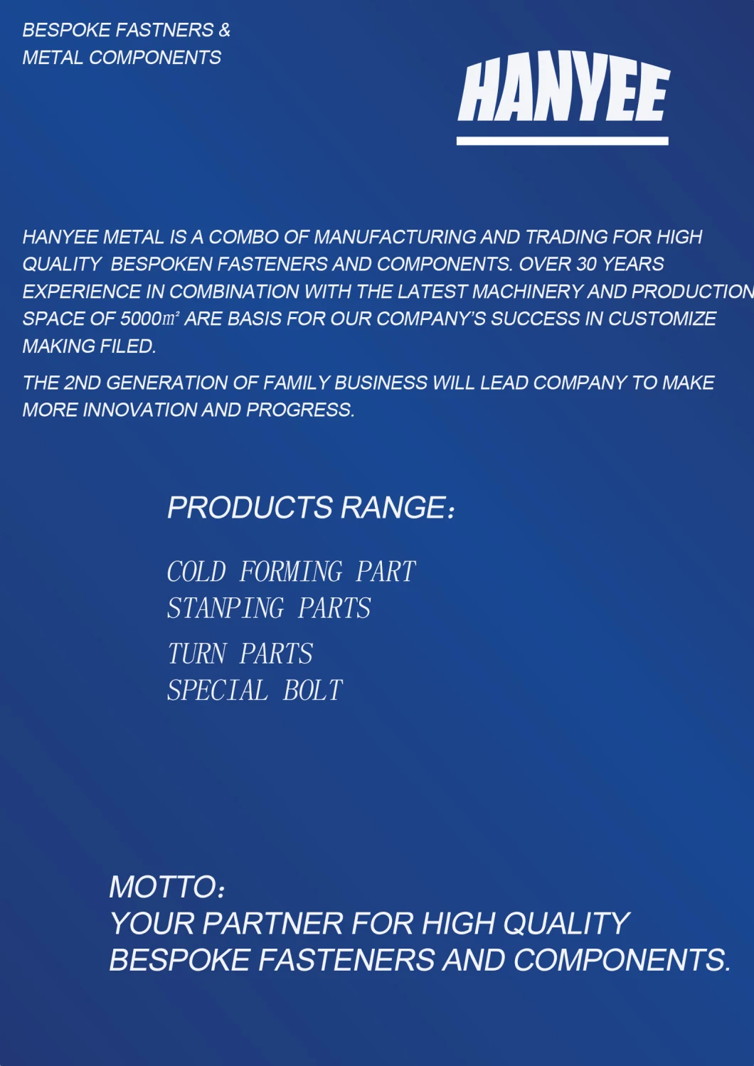 Specialized in Fastener Since 2002 Direct Factory Prices Machine Hardware Titanium Fastener